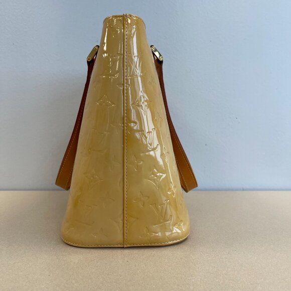Louis Vuitton Vintage Houston Yellow Monogram Vernis Leather Tote - Preowned - Picture 5 of 16